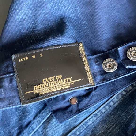 CULT OF INDIVIDUALITY VINTAGE DENIM JACKET - Picture 5 of 6